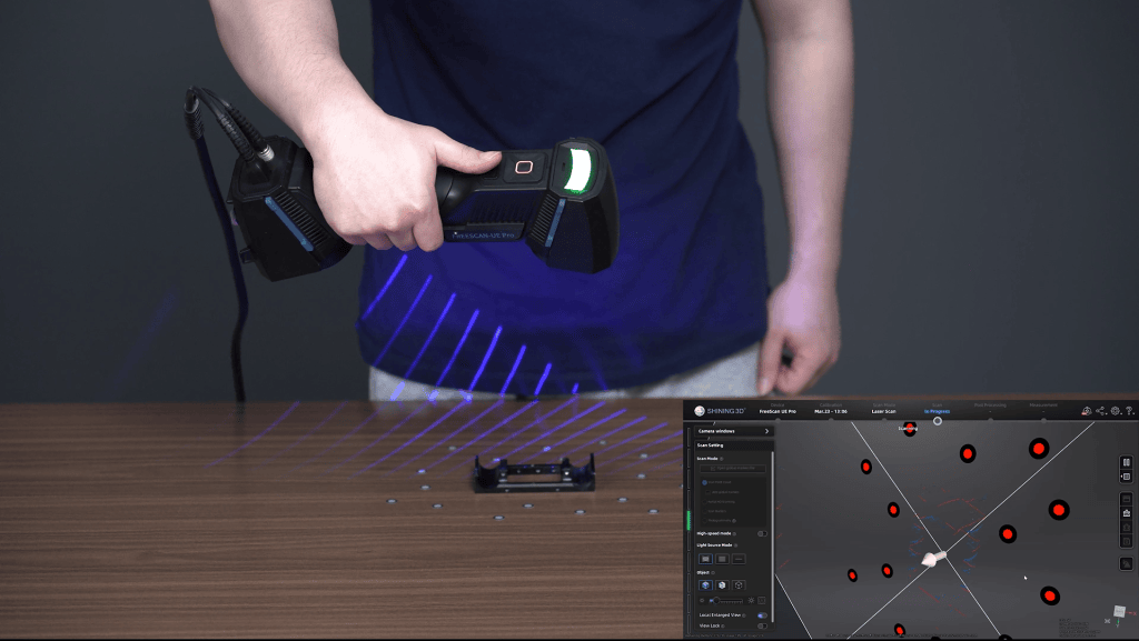 3D skeniranje s FreeScan UE Pro