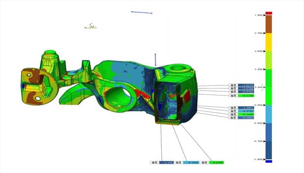 Kontrola kakovosti ulitkov s 3D skenerjem Shining3D FreeScan UE Pro
